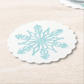 Holiday Snowflake Paper Untersetzer (angewinkelt)