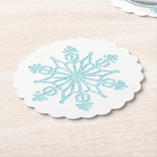 Holiday Snowflake Paper Untersetzer (angewinkelt)