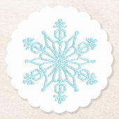 Holiday Snowflake Paper Untersetzer (Vorderseite)