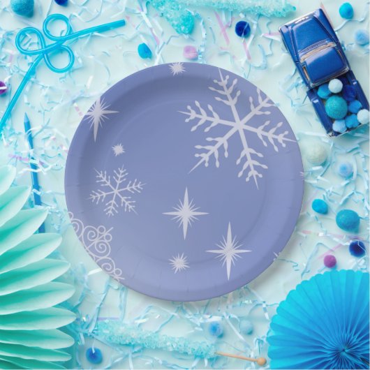Holiday Snowflake Pappteller (Party)