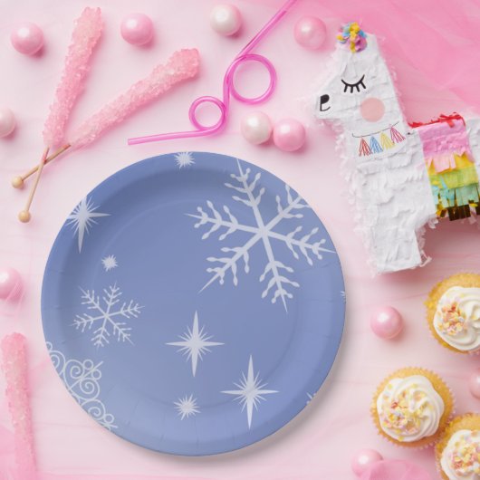Holiday Snowflake Pappteller (Party)