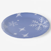 Holiday Snowflake Pappteller (Schrägansicht)