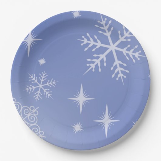Holiday Snowflake Pappteller (Vorderseite)