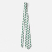 Holiday Snowflake Plaid Pattern Green Neck Tie Krawatte (Rückseite)