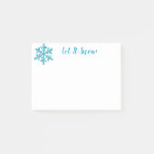 Holiday Snowflake Post it Notes Post-it Klebezettel (Vorderseite)