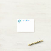 Holiday Snowflake Post it Notes Post-it Klebezettel (Auf Schreibtisch)