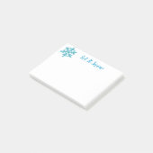 Holiday Snowflake Post it Notes Post-it Klebezettel (angewinkelt)