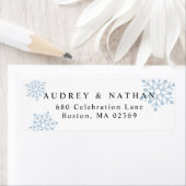 Holiday Snowflake Rücksendeadresse (Insitu)