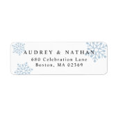 Holiday Snowflake Rücksendeadresse (Vorne)