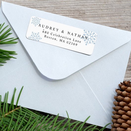 Holiday Snowflake Rücksendeadresse