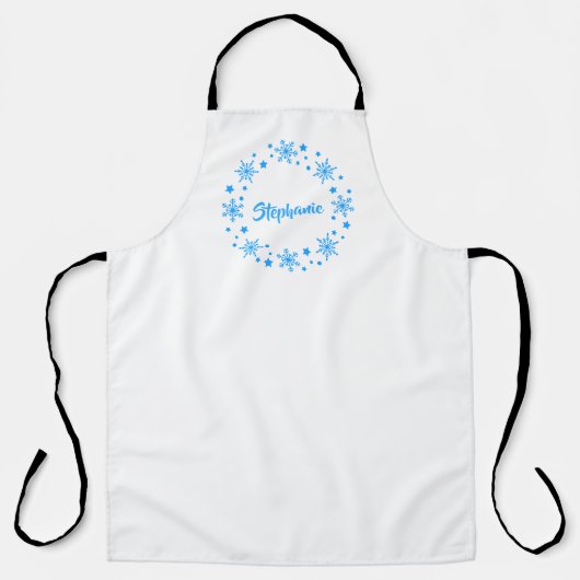 Holiday Snowflake Wreath Schürze (Vorderseite)