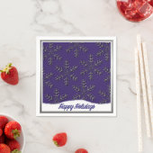 Holiday Snowflakes Blue Christmas Napkins Serviette (Beispiel)