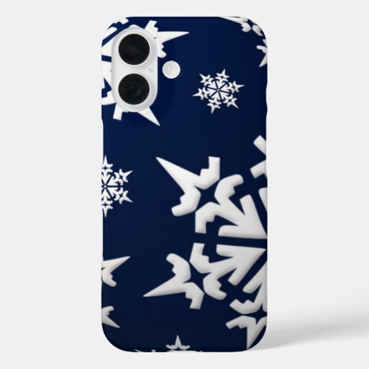 Holiday Snowflakes Case-Mate iPhone Hülle (Rückseite)