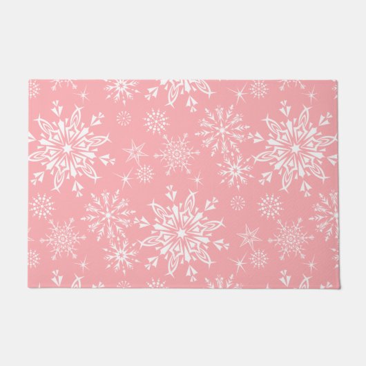 Holiday Snowflakes Doormat Fußmatte (Vorderseite)