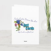 Holiday Snowflakes Feiertagskarte (Rückseite)