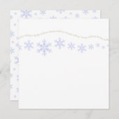 Holiday Snowflakes Feiertagskarte (Vorne/Hinten)