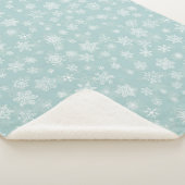 Holiday Snowflakes Frohe Weihnachten Sherpadecke (3/4)