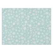 Holiday Snowflakes Frohe Weihnachten Tischdecke (Vorderseite (Horizontal))