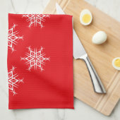 Holiday Snowflakes Geschirrtuch (Viertel Falte)