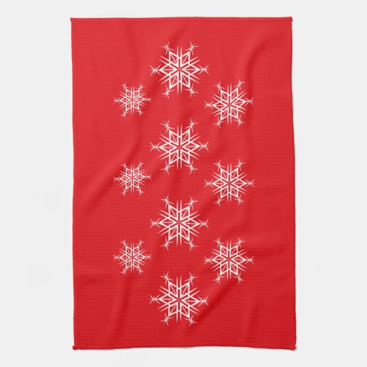 Holiday Snowflakes Geschirrtuch (Vertikal)