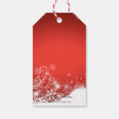 Holiday Snowflakes Gift Tags Geschenkanhänger (Rückseite)