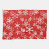 Holiday Snowflakes Küche Handtuch (Horizontal)