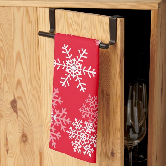 Holiday Snowflakes Küche Handtuch (Drittel gefaltet)