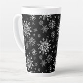 Holiday Snowflakes Latte Tasse (Linke Ecke)