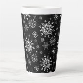Holiday Snowflakes Latte Tasse (Vorderseite)