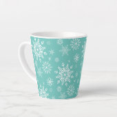 Holiday Snowflakes Latte Tasse (Linke Ecke)