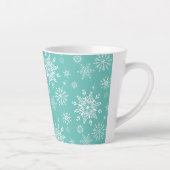 Holiday Snowflakes Latte Tasse (Rechts)