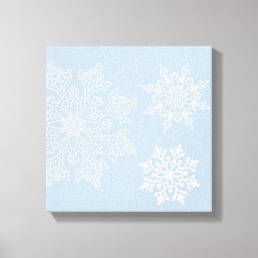 Holiday Snowflakes Leinwand Art (Vorderseite)