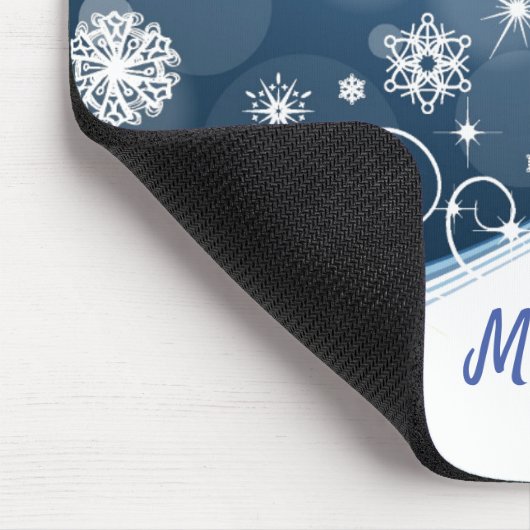 Holiday Snowflakes Mouse Pad Mousepad (Ecke)