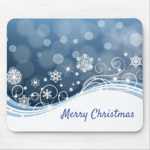 Holiday Snowflakes Mouse Pad Mousepad