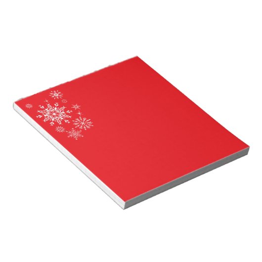 Holiday Snowflakes Notepad Notizblock (angewinkelt)