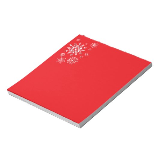 Holiday Snowflakes Notepad Notizblock (Rotiert)