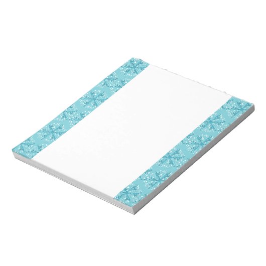 Holiday Snowflakes Notepad Notizblock (Rotiert)