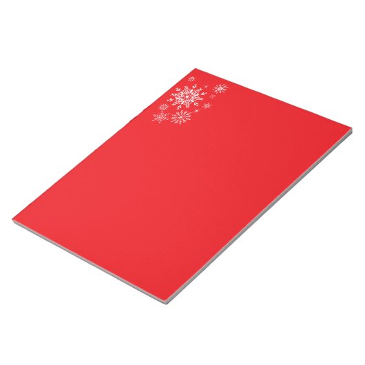 Holiday Snowflakes Notepad Notizblock (angewinkelt)