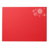 Holiday Snowflakes Notepad Notizblock (Vorderseite)