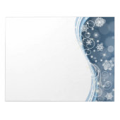 Holiday Snowflakes Notepad Notizblock (Vorderseite)