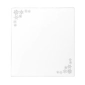 Holiday Snowflakes Notepad Notizblock (Vorderseite)