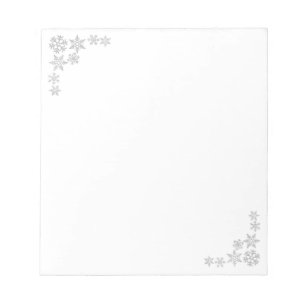 Holiday Snowflakes Notepad Notizblock