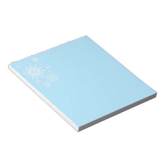 Holiday Snowflakes Notepad Notizblock (angewinkelt)