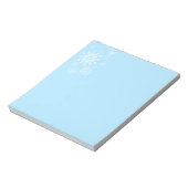 Holiday Snowflakes Notepad Notizblock (Rotiert)