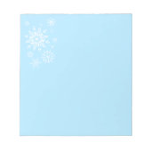 Holiday Snowflakes Notepad Notizblock (Vorderseite)