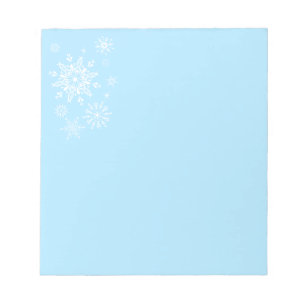 Holiday Snowflakes Notepad Notizblock