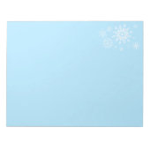 Holiday Snowflakes Notepad Notizblock (Vorderseite)