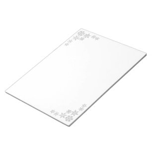 Holiday Snowflakes Notepad Notizblock
