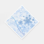Holiday Snowflakes Paper Napkins Serviette (Ecke)