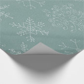Holiday Snowflakes Pattern Geschenkpapier (Ecke)